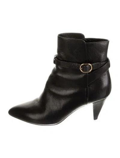 Pre-owned Celine Leather Boots In Black