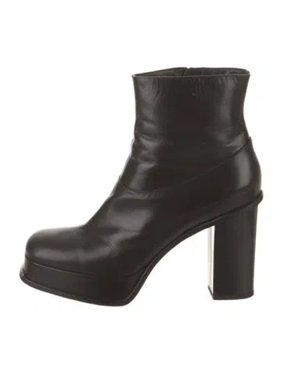 Pre-owned Celine Leather Boots In Black