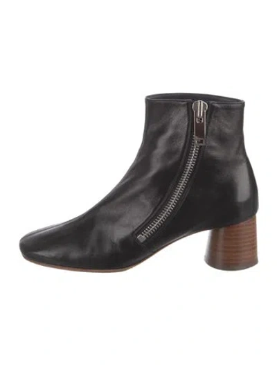 Pre-owned Celine Leather Boots In Black