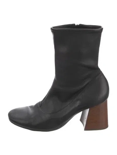 Pre-owned Celine Leather Boots In Black