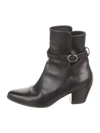 Pre-owned Celine Leather Boots In Black
