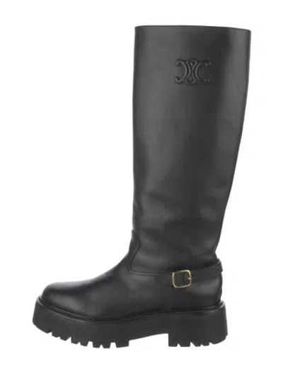 Pre-owned Celine Leather Boots In Black