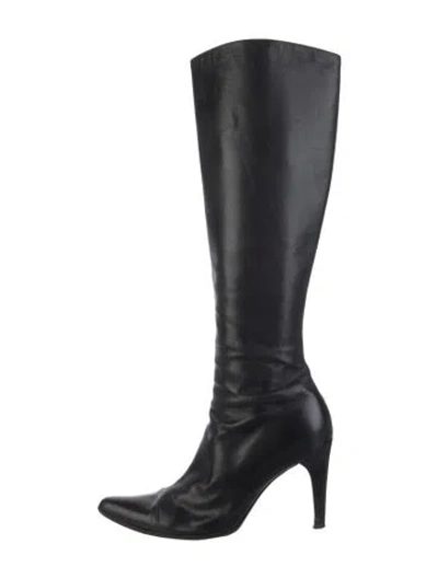 Pre-owned Celine Leather Boots In Black