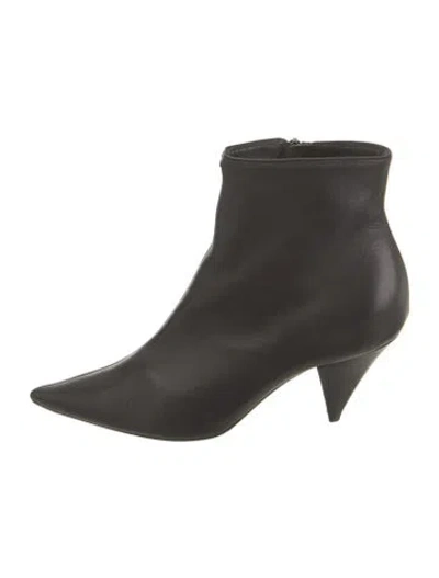 Pre-owned Celine Leather Boots In Black