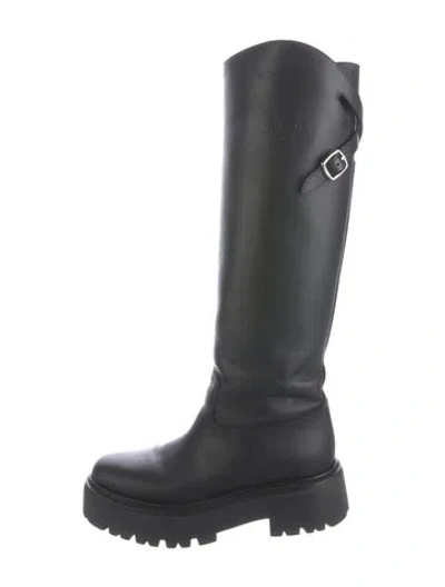 Pre-owned Celine Leather Boots In Black