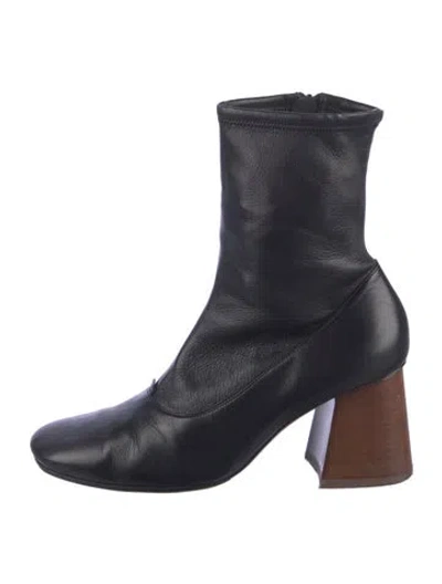 Pre-owned Celine Leather Boots In Black