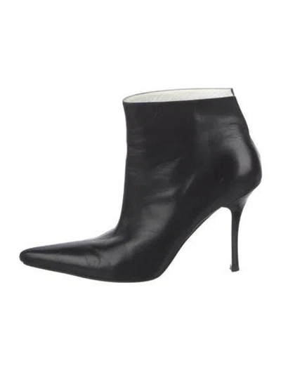Pre-owned Celine Leather Boots In Black