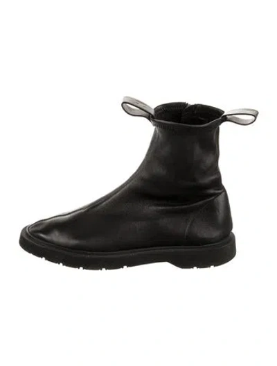 Pre-owned Celine Leather Boots In Black