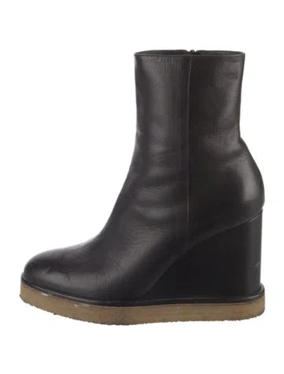 Pre-owned Celine Leather Boots In Black