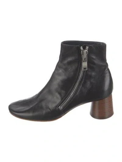 Pre-owned Celine Leather Boots In Black