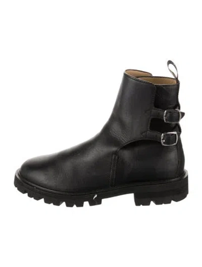 Pre-owned Celine Leather Boots In Black