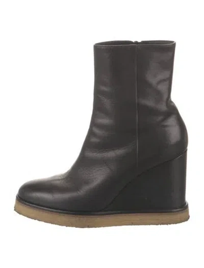 Pre-owned Celine Leather Boots In Black