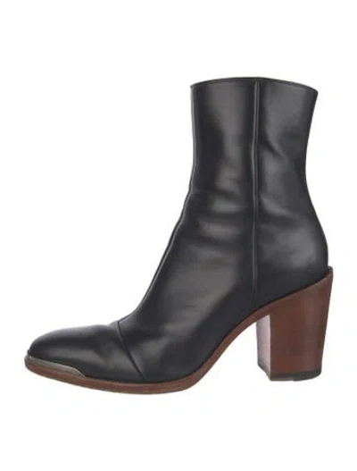 Pre-owned Celine Leather Boots In Black