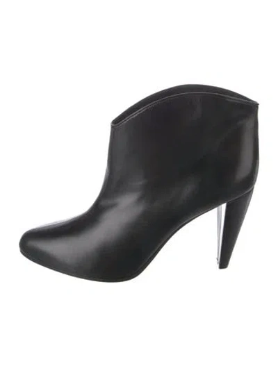 Pre-owned Celine Leather Boots In Black