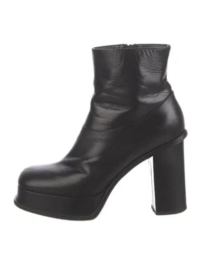 Pre-owned Celine Leather Boots In Black