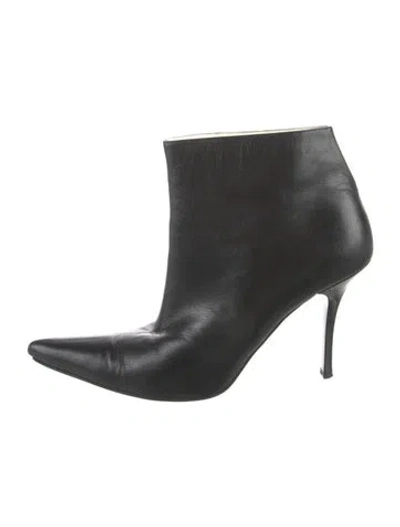Pre-owned Celine Leather Boots In Black