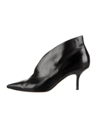 Pre-owned Celine Leather Boots In Black