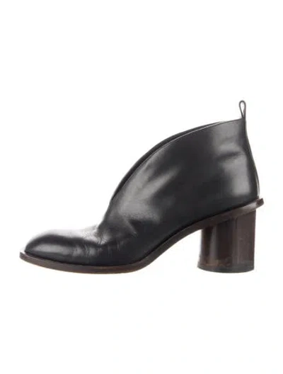 Pre-owned Celine Leather Boots In Black