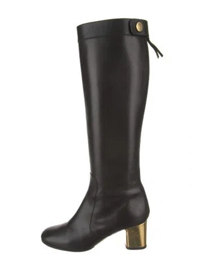 Pre-owned Celine Leather Boots In Black