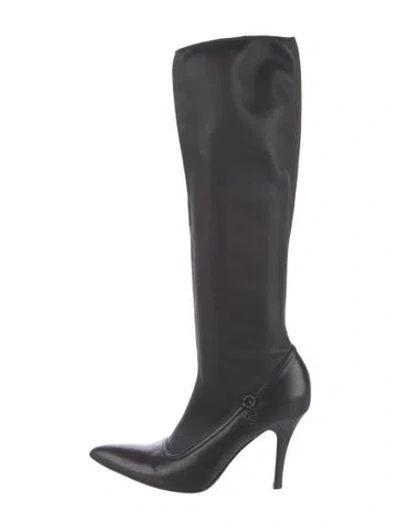 Pre-owned Celine Leather Boots In Black
