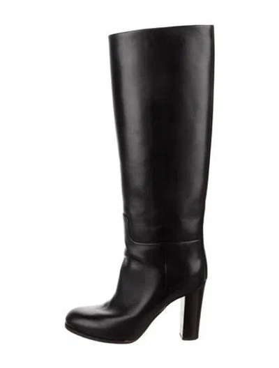 Pre-owned Celine Leather Boots In Black