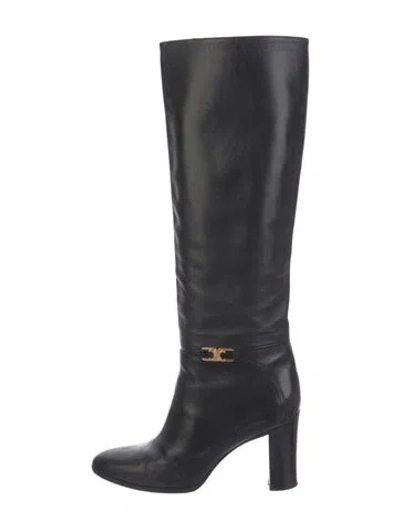 Pre-owned Celine Leather Boots In Black