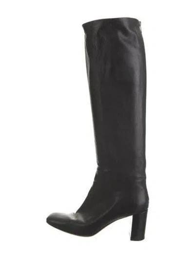 Pre-owned Celine Leather Boots In Black