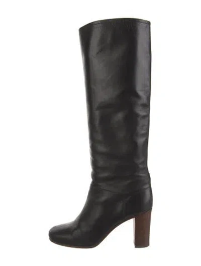 Pre-owned Celine Leather Boots In Black