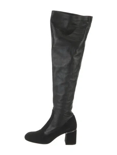 Pre-owned Celine Leather Boots In Black