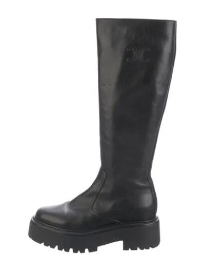 Pre-owned Celine Leather Boots In Black