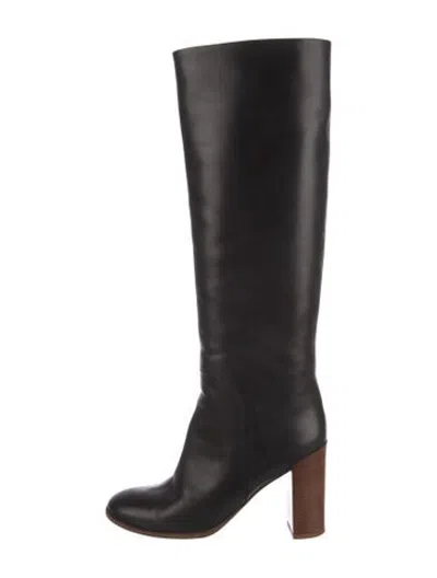 Pre-owned Celine Leather Boots In Black