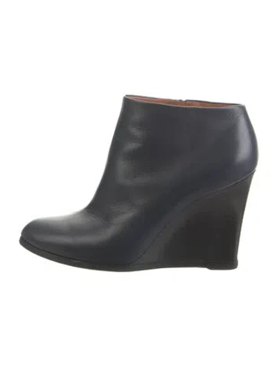 Pre-owned Celine Leather Boots In Blue