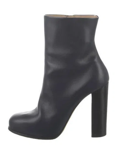 Pre-owned Celine Leather Boots In Blue