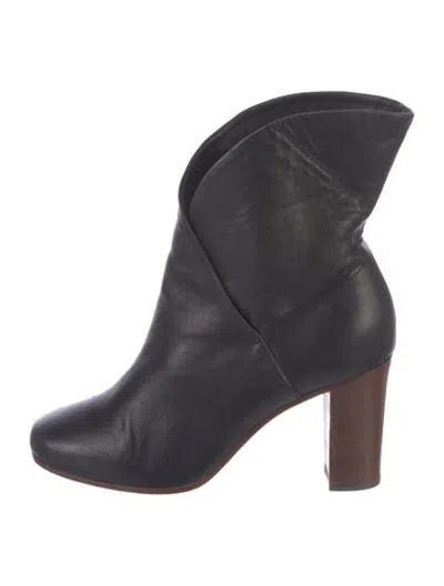 Pre-owned Celine Leather Boots In Blue
