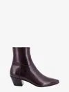 Celine Janco Pointed-toe Leather Boots In Brown
