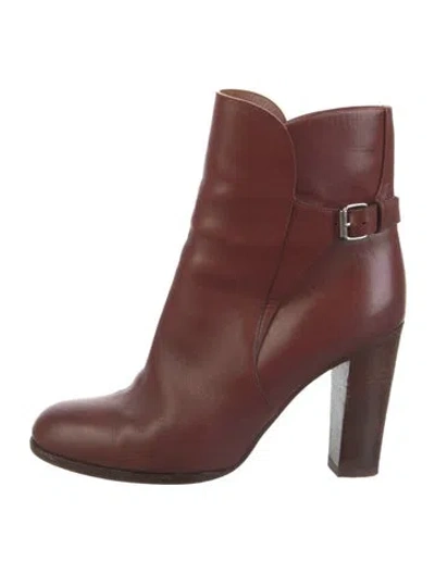 Pre-owned Celine Leather Boots In Brown