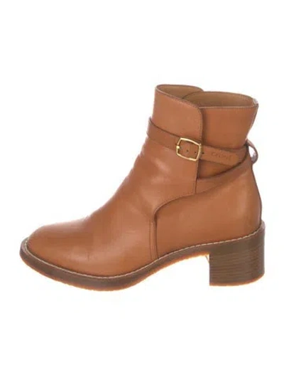 Pre-owned Celine Leather Boots In Brown