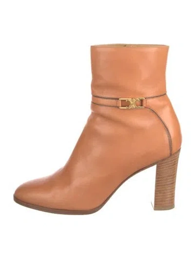 Pre-owned Celine Leather Boots In Brown