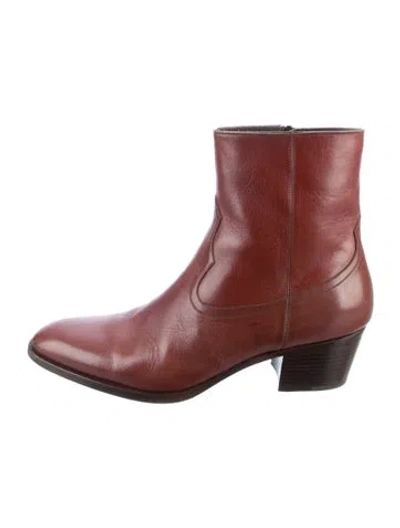 Pre-owned Celine Leather Boots In Brown