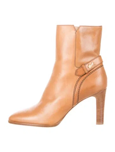 Pre-owned Celine Leather Boots In Brown
