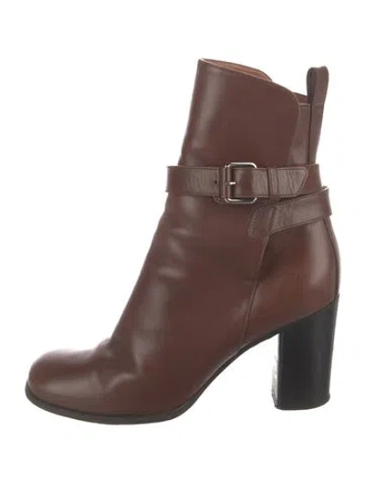 Pre-owned Celine Leather Boots In Brown