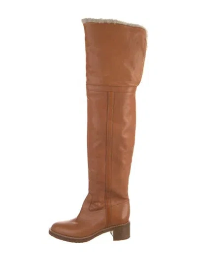 Pre-owned Celine Leather Boots In Brown