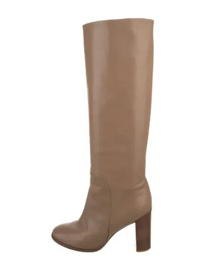 Pre-owned Celine Leather Boots In Green