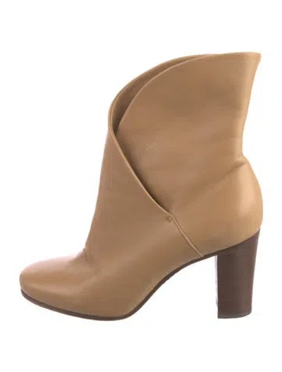 Pre-owned Celine Leather Boots In Neutral