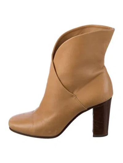 Pre-owned Celine Leather Boots In Neutral