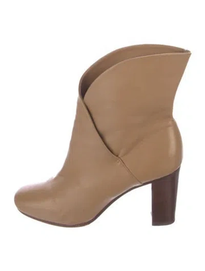Pre-owned Celine Leather Boots In Neutral