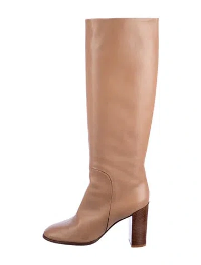 Pre-owned Celine Leather Boots In Neutral