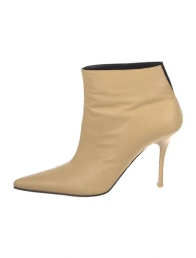 Pre-owned Celine Leather Boots In Neutral