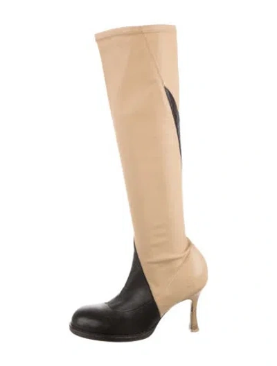 Pre-owned Celine Leather Boots In Neutral