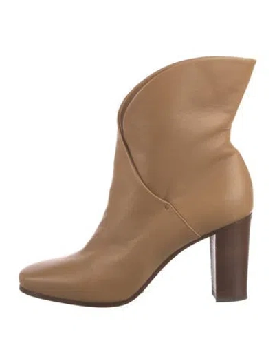 Pre-owned Celine Leather Boots In Neutrals